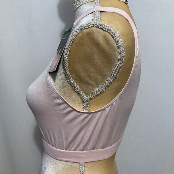 Bali NWT Pink Comfort Revolution Crop Top Women L - Picture 4 of 8